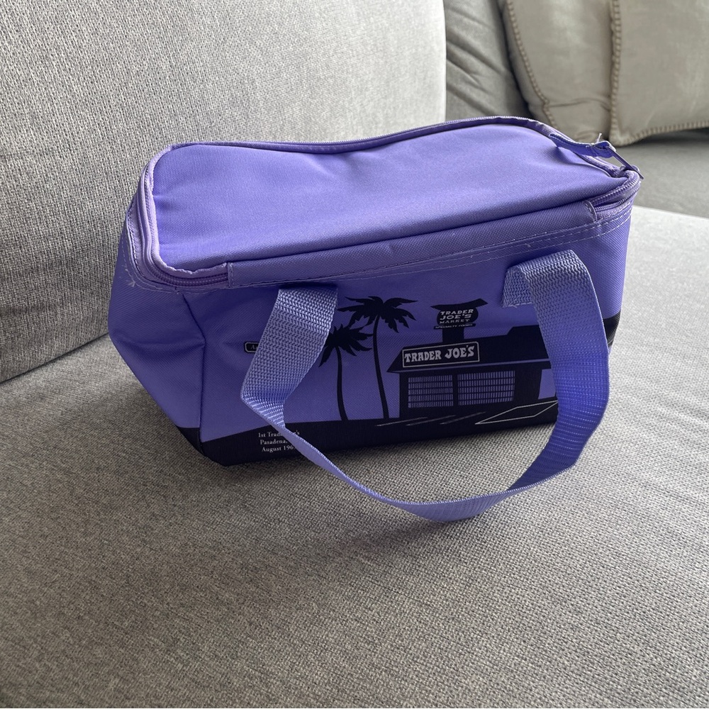 Purple Trader Joe's Insulated Bag